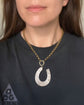 VICTORIAN SUPERSIZED SILVER HORSESHOE PENDANT
