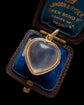 VICTORIAN HEART ROCK CRYSTAL LOCKET