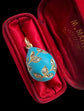 19TH CENTURY DIAMOND & BLUE ENAMEL EGG PENDANT