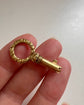 VICTORIAN 15CT GOLD BRAMAH KEY PENDANT