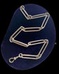 SUPER CHUNKY VICTORIAN SILVER PAPERCLIP CHAIN