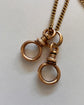 PAIR OF ANTIQUE 9CT GOLD TWIST DOGCLIPS
