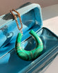 VICTORIAN MALACHITE HORSESHOE PENDANT