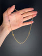 ANTIQUE 15CT & MULTI GEM CHAIN