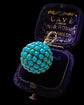 VICTORIAN PAVÉ TURQUOISE SPHERE PENDANT