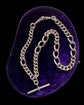 ANTIQUE CHUNKY SILVER ALBERT CHAIN