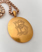 VICTORIAN HUGE 15CT GOLD ‘EB’ LOCKET