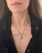 ANTIQUE SILVER & ENAMEL LUCKY BEAN PENDANT