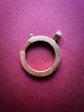 ANTIQUE 18CT GOLD GEOMETRIC BOLT RING