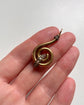 VICTORIAN 18CT GOLD & DIAMOND SWIRL PENDANT