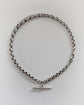 ANTIQUE SILVER FACETED BELCHER ALBERT CHAIN