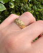 ANTIQUE CHUNKY ‘IVY & ROSE’ MOTIF 18CT GOLD RING