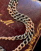 ANTIQUE SILVER ‘MIXED METAL’ CURB CHAIN