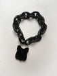 VICTORIAN JET PADLOCK BRACELET