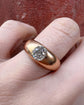 VICTORIAN DIAMOND & 18CT GOLD FLUSH SET RING