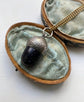 VICTORIAN SILVER AND GOLDSTONE ACORN PENDANT