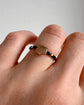 VICTORIAN ELEPHANT HAIR & GOLD SHIELD RING