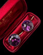 VICTORIAN PURPLE PASTE EARRINGS