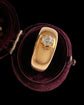 CHUNKY ANTIQUE DIAMOND & 18CT GOLD RING