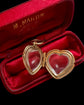 VICTORIAN HEART ROCK CRYSTAL LOCKET