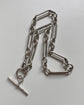 VICTORIAN SILVER PAPERCLIP ALBERT CHAIN