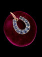 ANTIQUE NATURAL SAPPHIRE HORSESHOE PENDANT