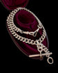EDWARDIAN CHUNKY SILVER CURB ALBERT CHAIN