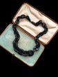 VICTORIAN WHITBY JET MARINER LINK CHAIN