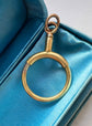 HUGE VICTORIAN 9CT GOLD SLIDING BOLT RING