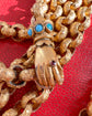GEORGIAN PINCHBECK CHAIN WITH HAND CLASP