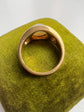 VICTORIAN CHRYSOBERYL CATS EYE & DIAMOND GYPSY RING