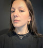 EDWARDIAN MARCASITE & PASTE HEART NECKLACE