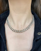 ANTIQUE CHUNKY SILVER CURB CHAIN