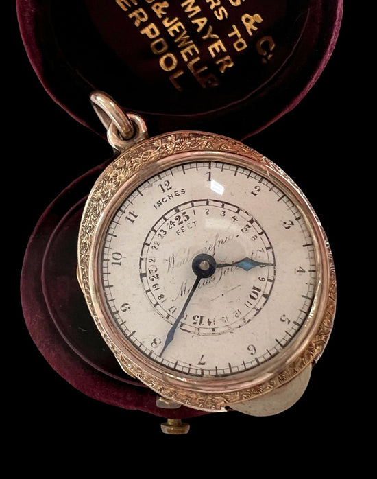 VICTORIAN WEALEMEFNA MAP MEASURING PENDANT