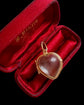 VICTORIAN HEART ROCK CRYSTAL LOCKET