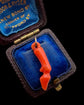 EARLY 19TH CENTURY CORAL DEERS LEG PENDANT