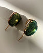 ANTIQUE SCARAB BEETLE EARRINGS