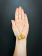 VICTORIAN 18CT GOLD ORB LOCKET WITH CONCEALED SPINNER FOB