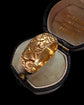 ANTIQUE CHUNKY ‘IVY & ROSE’ MOTIF 18CT GOLD RING