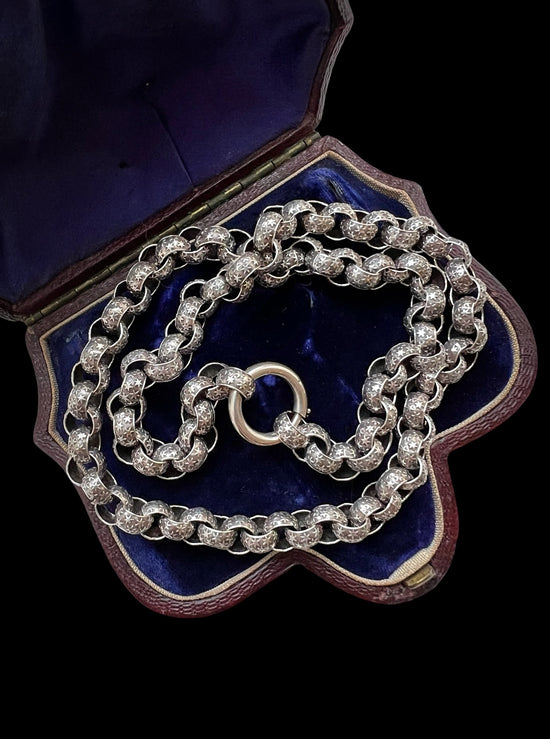 GEORGIAN SILVER STAR BELCHER CHAIN