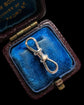 VICTORIAN 15CT WHITE GOLD DOUBLE DOG CLIP