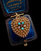 GEORGIAN 15CT GOLD HEART LOCKET