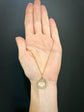 GEORGIAN PEARL SNAKE OUROBOROS LOCKET PENDANT