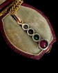 19TH CENTURY DIAMOND, RUBY & EMERALD PENDANT