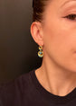 VICTORIAN TURQUOISE & 18CT GOLD EARRINGS