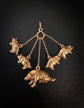 VICTORIAN FAMILY OF PIGS CHARM PENDANT