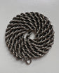 VINTAGE CHUNKY SILVER ROPE TWIST CHAIN