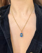 EARLY 20TH CENTURY ENAMEL & DIAMOND EGG PENDANT
