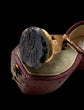 EARLY 19TH CENTURY 18CT GOLD & LAPIS DOG FOB PENDANT