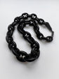 VICTORIAN WHITBY JET MARINER LINK CHAIN